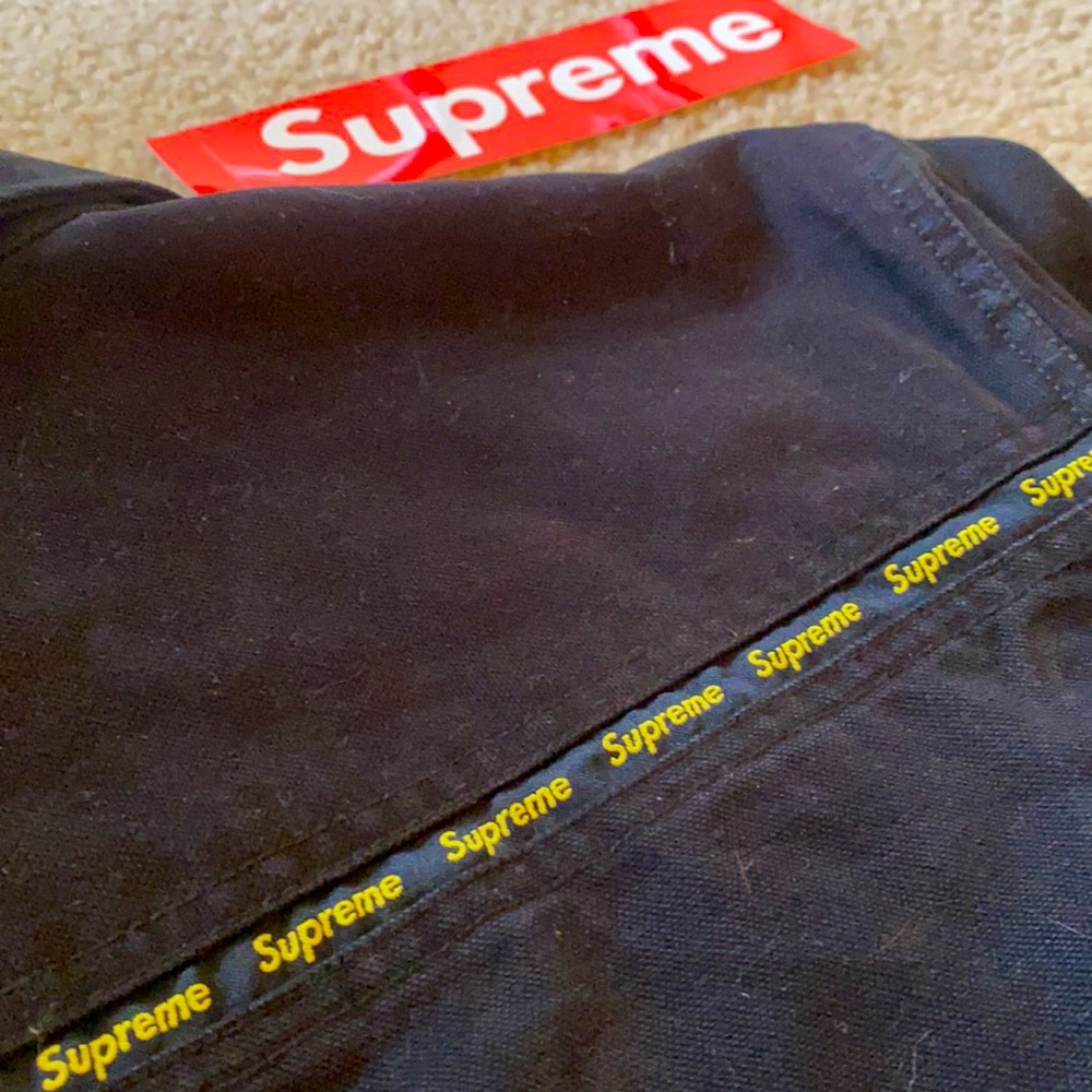 Supreme denim black jacket